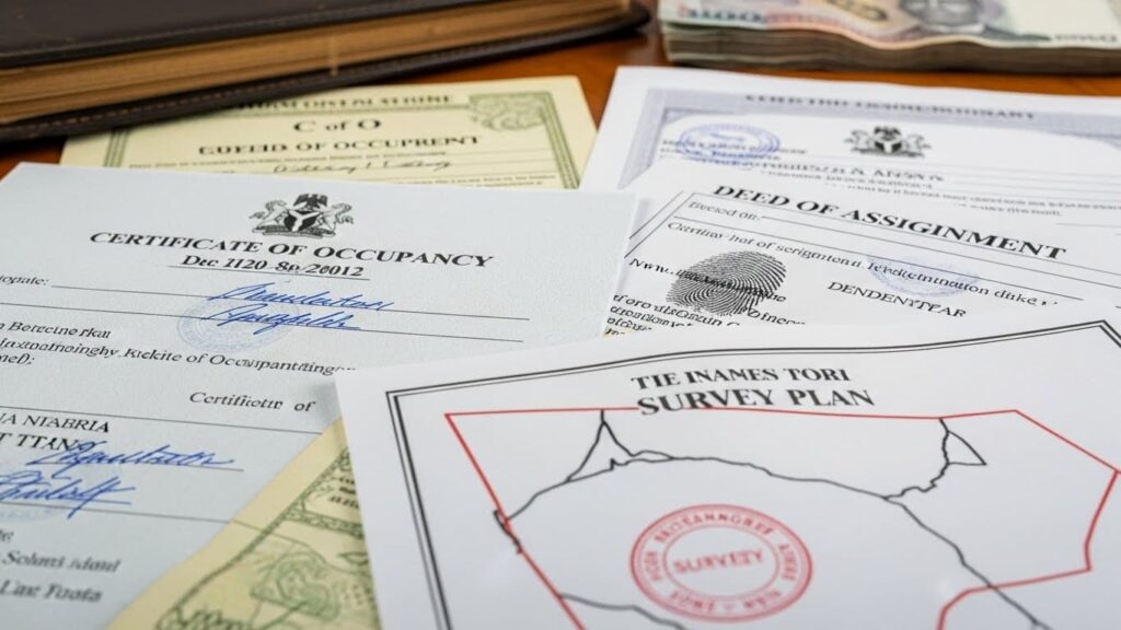 land scams in lekki showing a picture of Fake or Forged Land Documents revealed by ATLAS REALTORS