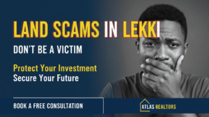 land scams in lekki showing a picture of a young man scam of a land in lekki revealed by a Lagos Real Estate Realtor - ATLAS REALTORS