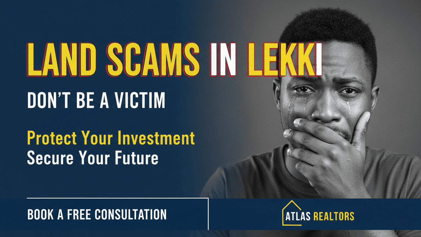 Blog land scams in lekki showing a picture of a young man scam of a land in lekki revealed by a Lagos Real Estate Realtor - ATLAS REALTORS