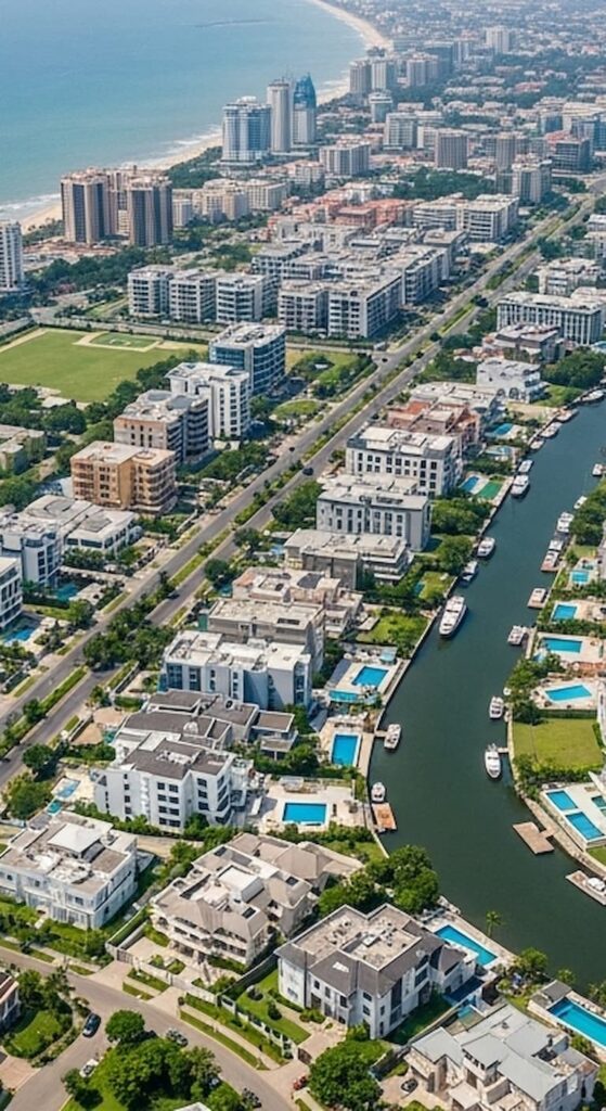 diaspora real estate broker in nigeria showing a picture of a landscape in lagos revealed by ATLAS Realtors