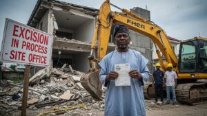 property scams in lagos showing a picture of a man with a book revealed by ATLAS Realtors